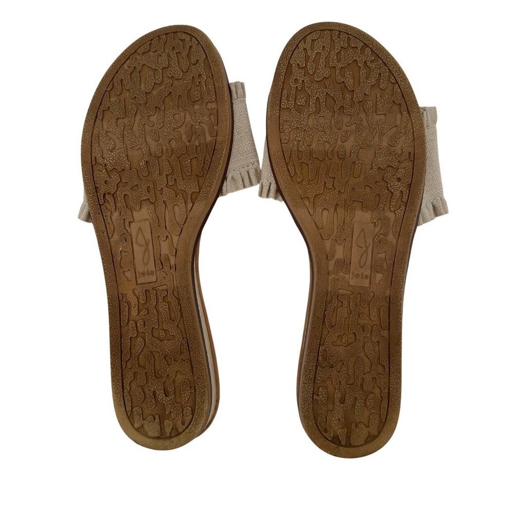 Joie Womens Beige Ruffle Slide Sandals Size 8.5M - Picture 5 of 6